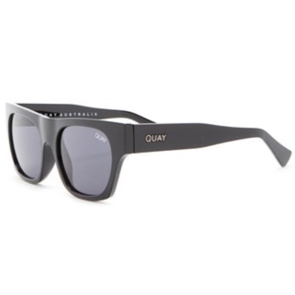 QUAY Australia Black Sunglasses w/Soft Case - Picture 3 of 6